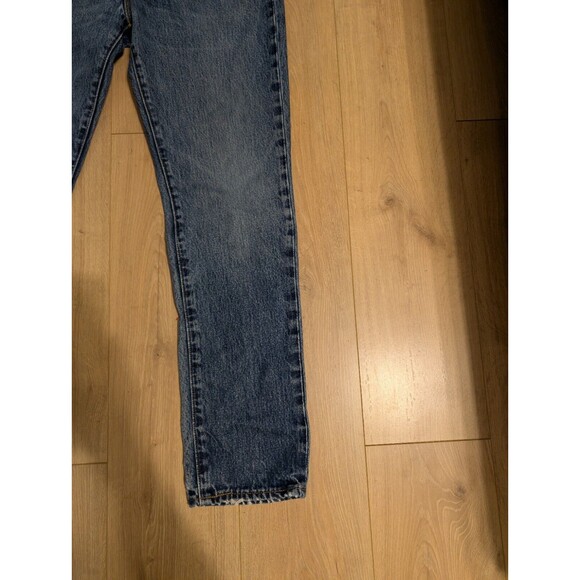 Levi's 511 Slim 36x32 (34x32) Made In USA Faded Distressed White Oak Cone Denim - Picture 10 of 12